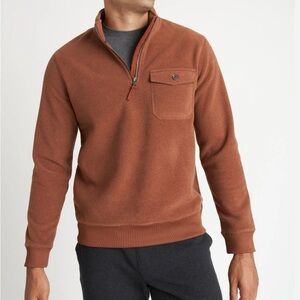 Kit & Ace Water Resistant Fleece Zip Pullover - Color heather cinnamon- size M